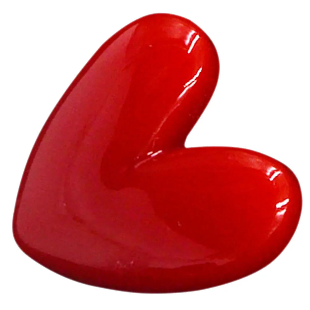 

Red Heart Brooch Party Prop Creative Clothing Lapel Pin Clothes Decorative Resin Ornament Miss Pins