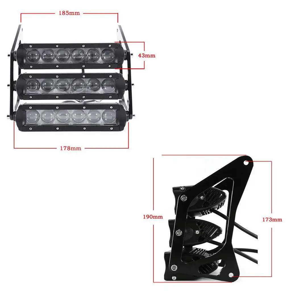 1 Set Motorcycle Retro Three-tier LED Headlights fairing Head Light Lamp for Grom MSX 125SF MSX125 2013-2016 image 6