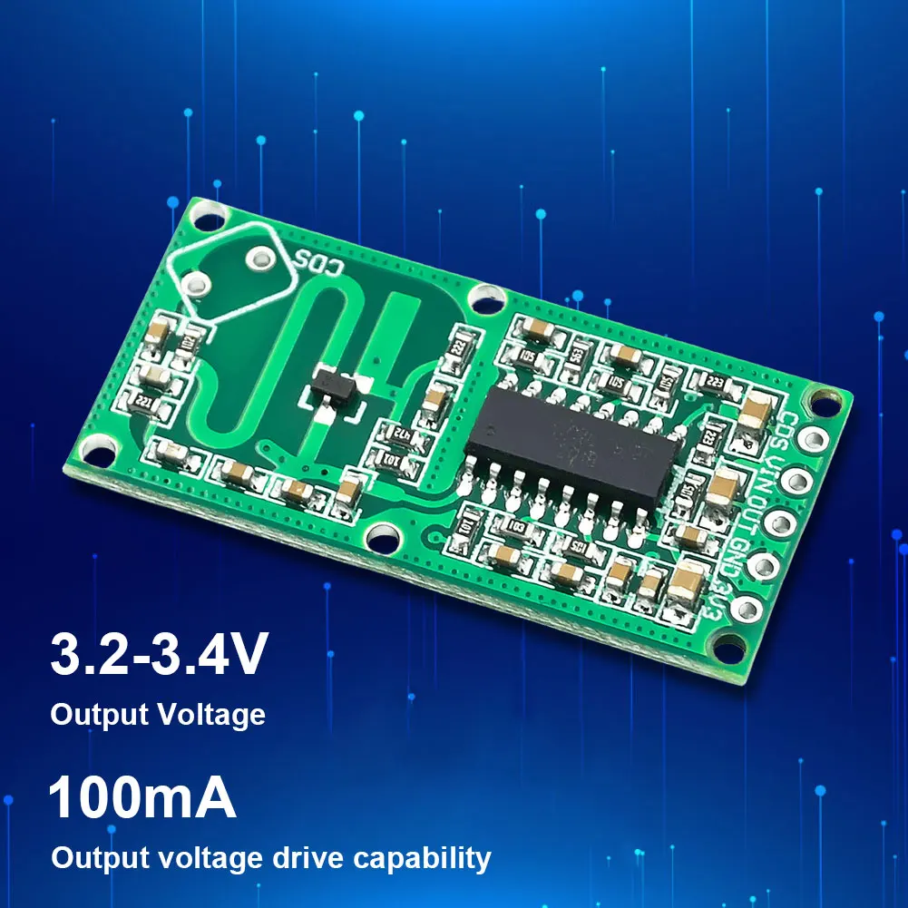 RCWL-0516 Human Motion Detection Intelligent Module Microwave Radar Human Sensor Body Induction 5-8M Distance Electronic Parts