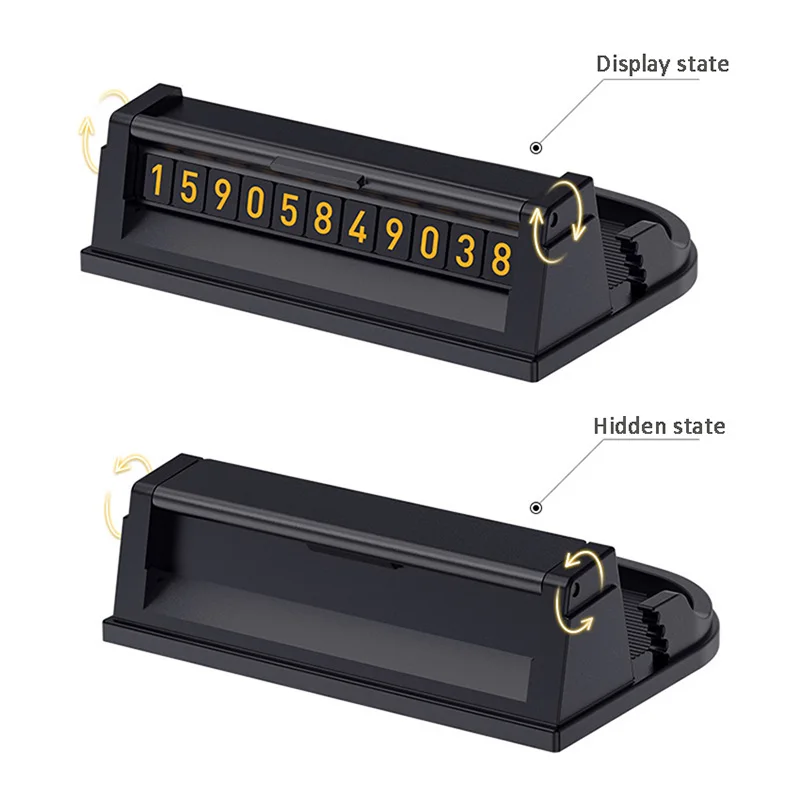 Segnale di parcheggio temporaneo per auto staffa per telefono cellulare supporto per telefono con targa supporto per tappetino antiscivolo