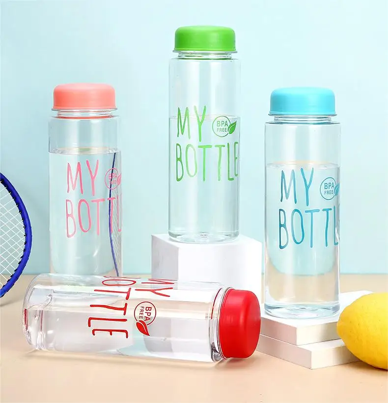 20PCS ขวดน้ํากีฬาจักรยานเสือภูเขาขวดน้ําที่มีสีสันถ้วยพลาสติกดื่มกลางแจ้งแบบพกพาฟิตเนสเหยือก 500ml