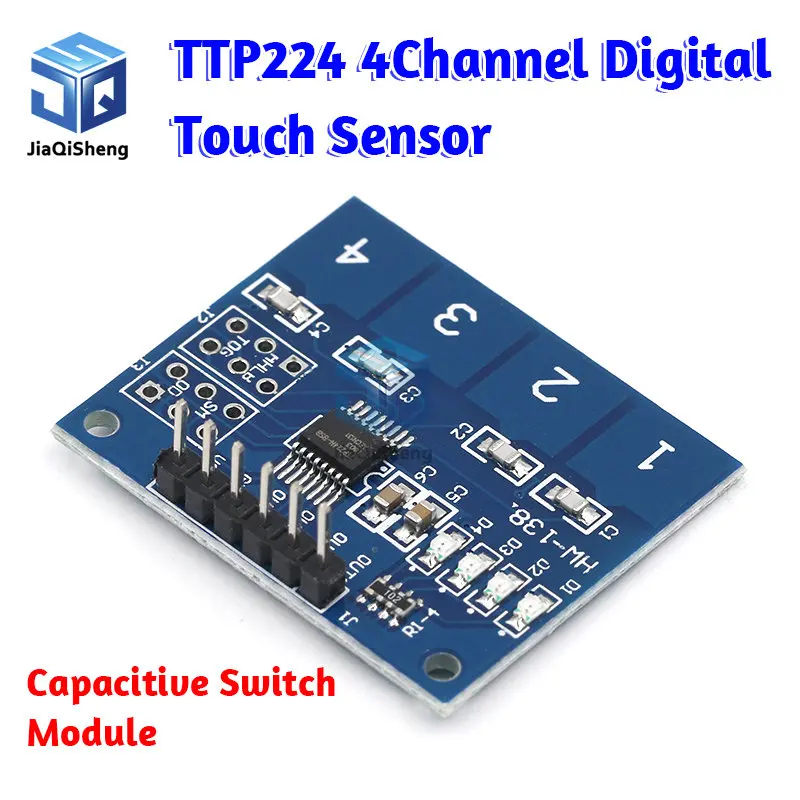 NEW 4Channel Digital Touch Sensor Capacitive Switch Module Button For Arduino TTP224