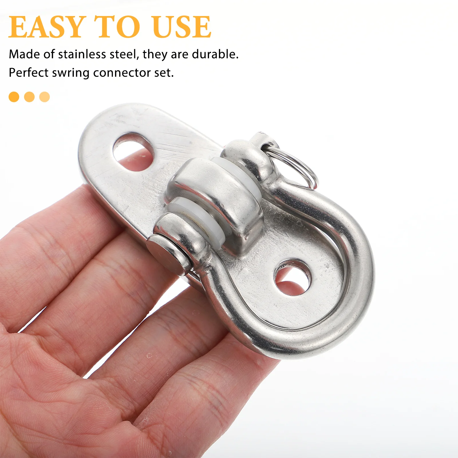 

1Set Strong Load Capacity Hammock Fixing Hook Sturdy Stainless Steel Swing Chair Hook for Home Gym and Backyard Use