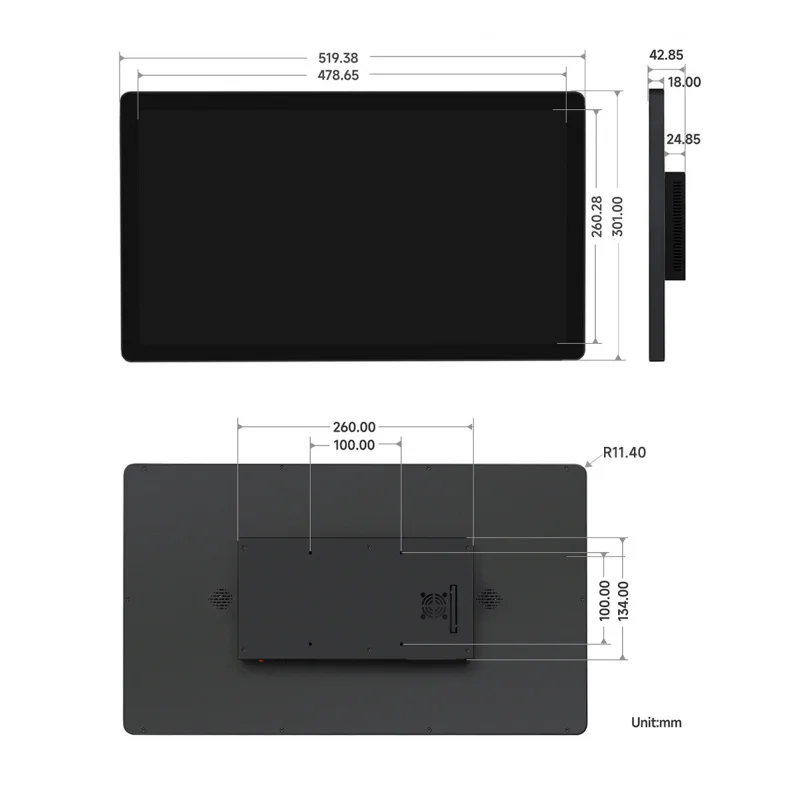 

SKU-24094 Waveshare 21.5inch Capacitive Touch Monitor, 1080×1920 Full HD, Optical Bonding Toughened Glass Panel, HDMI, 10-Point