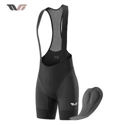 ROCKBROS TVI Women Bike Bib Shorts Summer Breathable Sports Short Pants Shockproof Sponge Pad MTB Road Riding Cycling Shorts