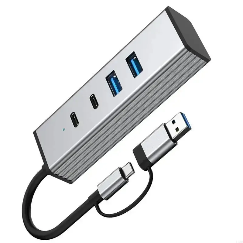 HUB USB 3.2 high speed 10Gbps Adapter 4 in 2 Multi Port Splitter Docking Station For Macbook Air Pro M2 M1 LFaptop Computer