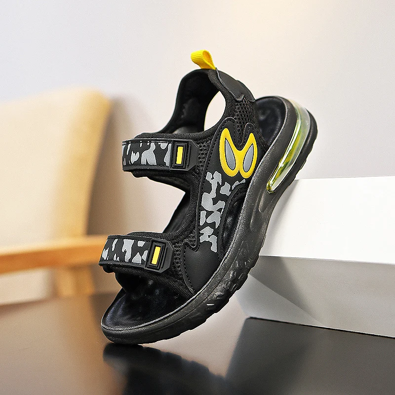 

Детская обувь для мальчиков, сандалии с мягкой подошвой, нескользящие, для мальчиков и девочек, летние пляжные сандалии для малышей, модные детские сандалии для детей 3-14 лет