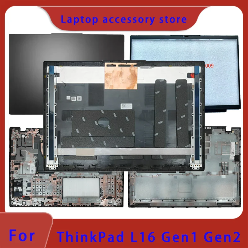 Convient aux ordinateurs portables de la série Thinkpad L16 Geni Gen2, couvercle supérieur de l'écran LCD, cadre d'écran, coque inférieure de support pour les paumes 5CB1M21536