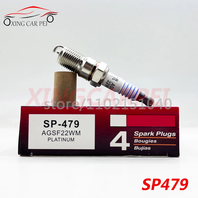 Nuevo 4-6 Uds SP-479 AGSF22WM bujía de platino para Ford Lincoln Excursion Mazda Peugeot Expedition Panoz AGS F22 WM SP479