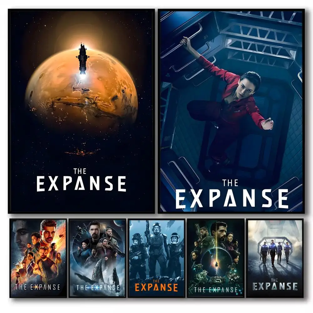 TV series The E-Expanse Poster Stickers Self-Adhesive Painting Mural Decor Wall Decals for Bedroom Living Room Home HD Gift