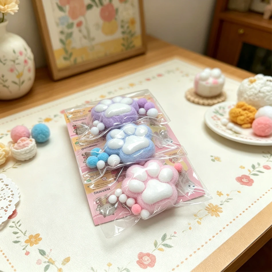 Nuevo Juguete Antiestrés de Pata de Gato, Hecho a Mano, Flocado, Mochi de Ascenso Lento, Juguete para Aliviar el Estrés, Regalo Premium para Adultos y Niños