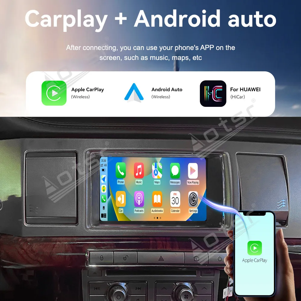 Touch Screen Android 14 Auto Multimedia Car Radio For Jaguar XF 2012-2015 Car GPS Navigation Audio Stereo Head Unit Carplay - view 3