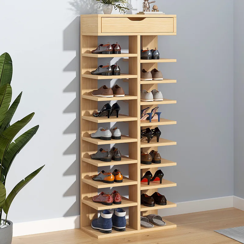 Shoe Rack Household Dust Shoe Cabinet Multi-layer Space Saving Door Shoe Rack Large Capacity