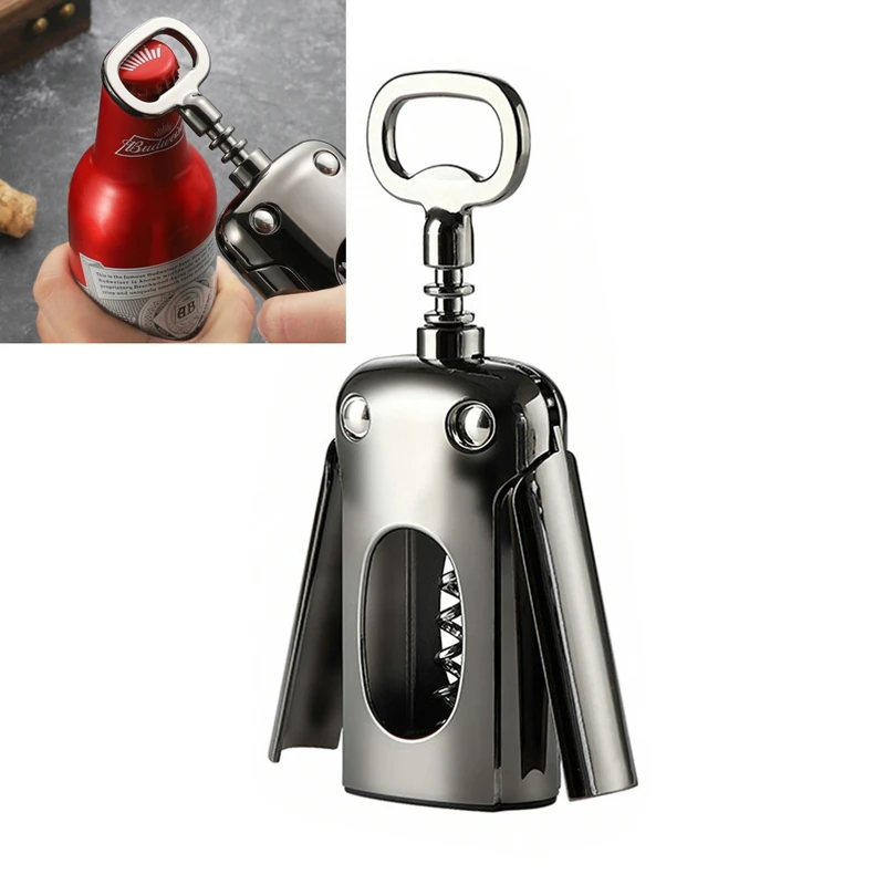 

Beer Bottle Opener Zinc Alloy Red Wine Bottle Opener Wine Corkscrew Bar Essential Tool Wine Opener Kitchen Accessories