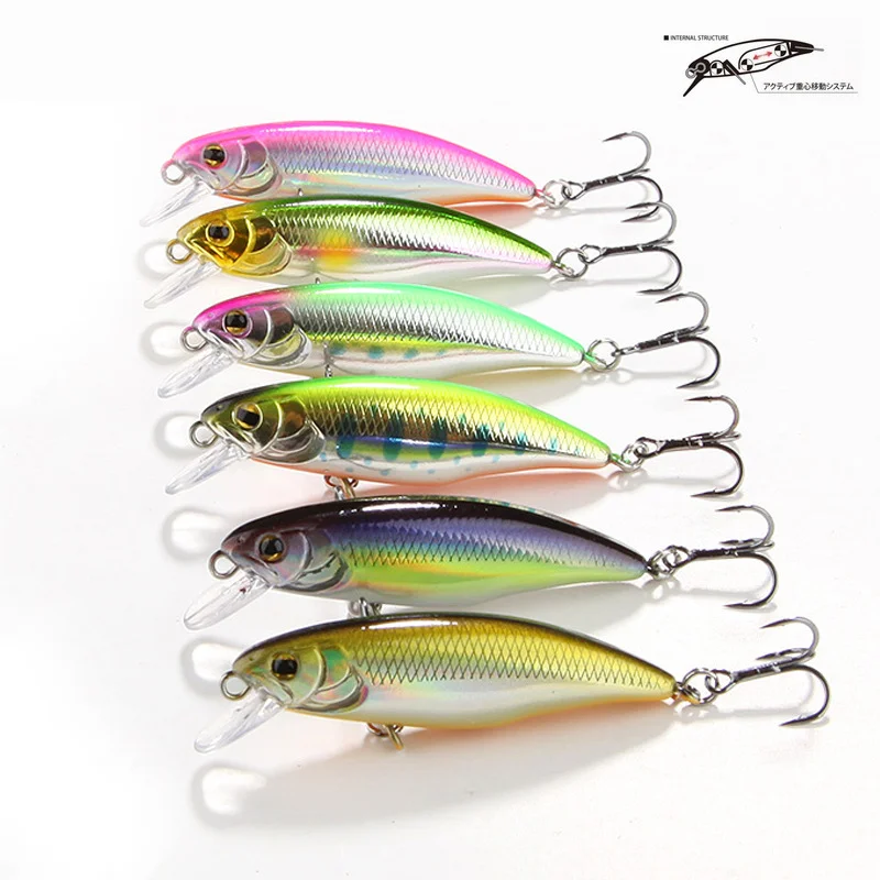 

4.2g 52mm Japan Small Lures for Minnow Fishing Lure Stream Bait Slowly Sinking Jerkbait Mini Hard Bait Perch Trout Bass Supplies