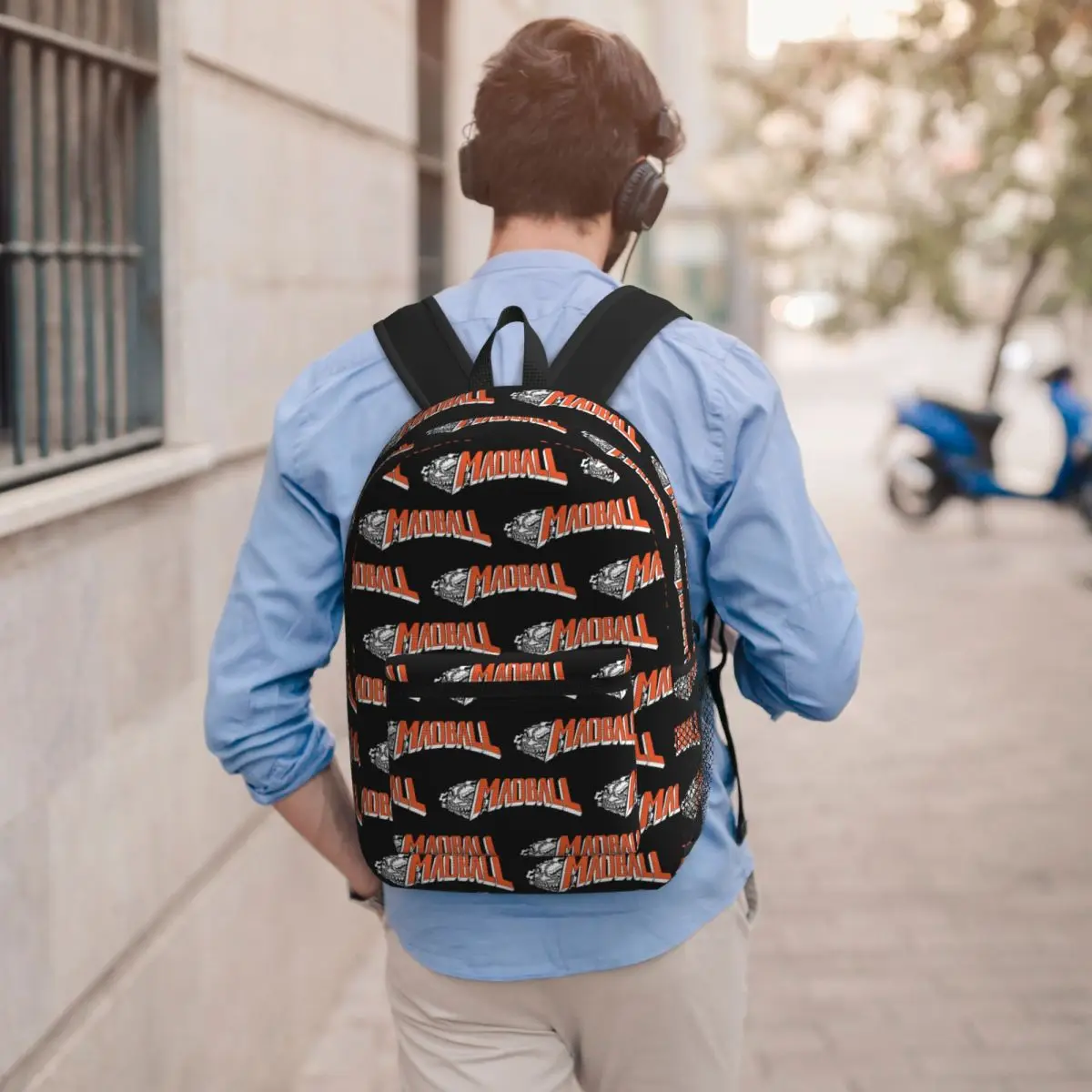 

Madball Sticker Backpack Student BookBag Children School Bag Computer Shoulder Bags for Men Women
