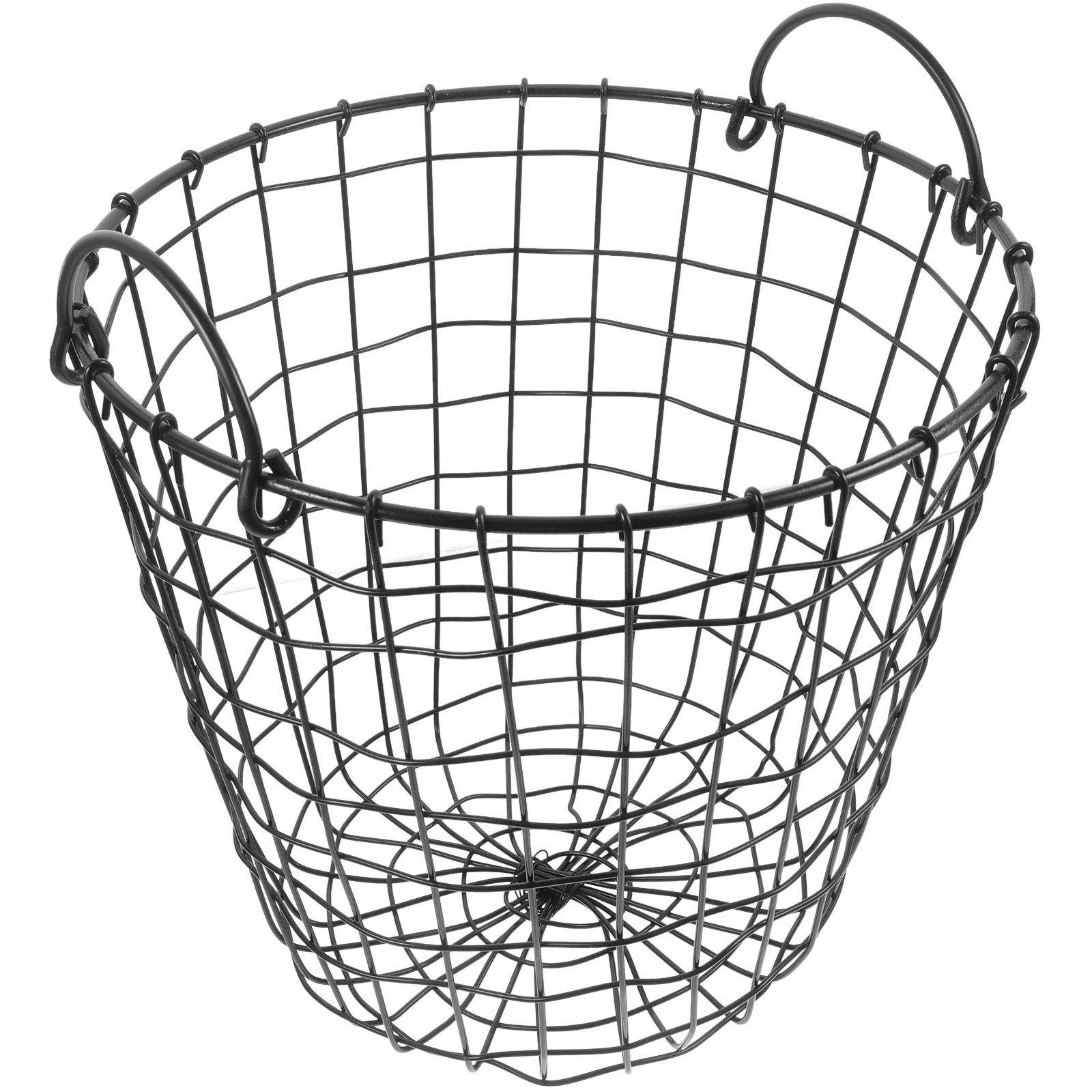 

Iron Wire Storage Basket Vintage Nordic Handwoven Metal Fruit Snack Basket Kitchen Countertop Bread Holder Desk Vanity Organizer
