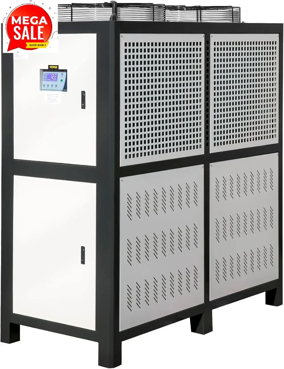 Water Chiller 15Ton, Capacity Industrial Chiller 15Hp, Air-Cooled Water Chiller, Finned Condenser, with Micro-Computer Control,