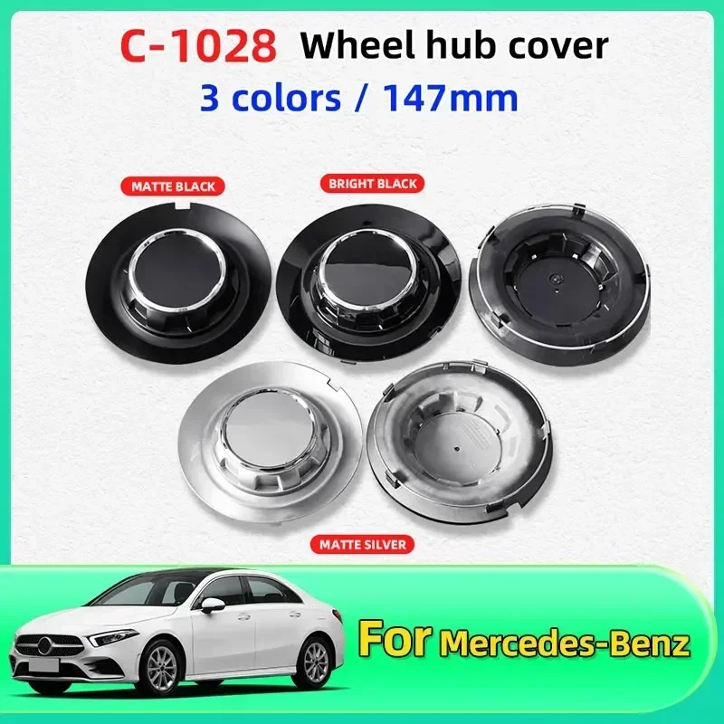 

4PCS 147mm C-1028 17028 Car Wheel Center Hub Cover Cap Badge Logo For Mercedes Benz AMG G350 G500 G63 S680 GLS600 Accessories
