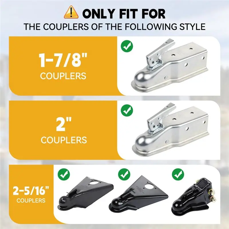Trailer Hitch Lock Heavy Duty, Fits 2 5/16