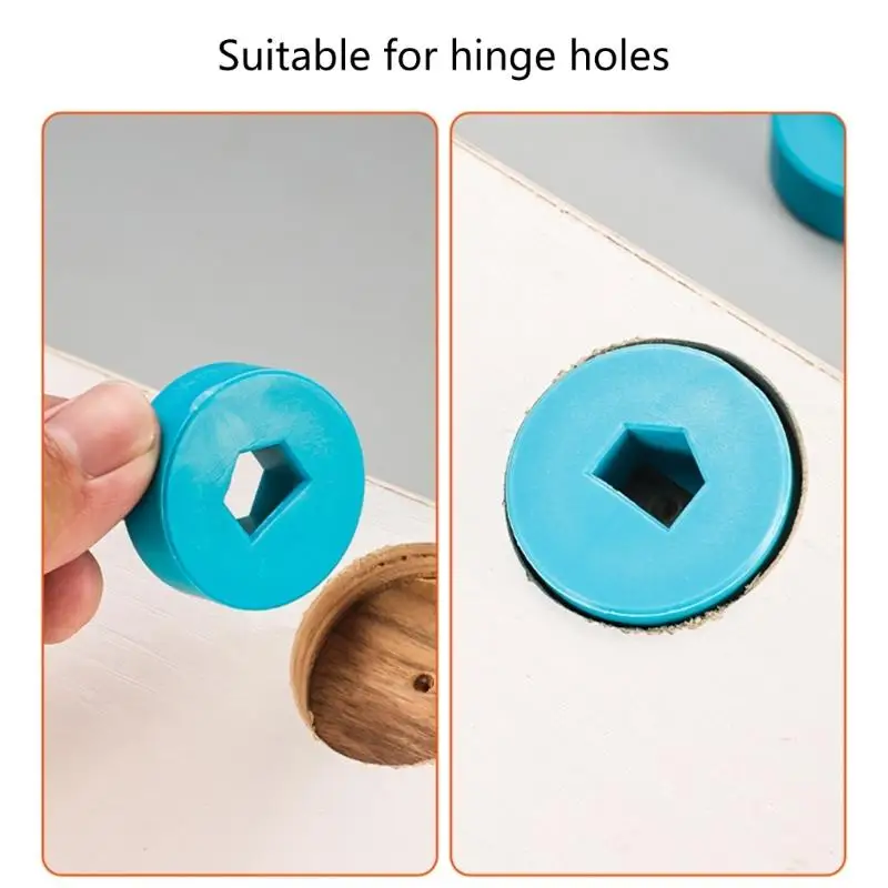 652F 5Pcs Plastic Hinge Plug Hollow Hole Spacers Adjustable Plastic Hinge Hole Insert
