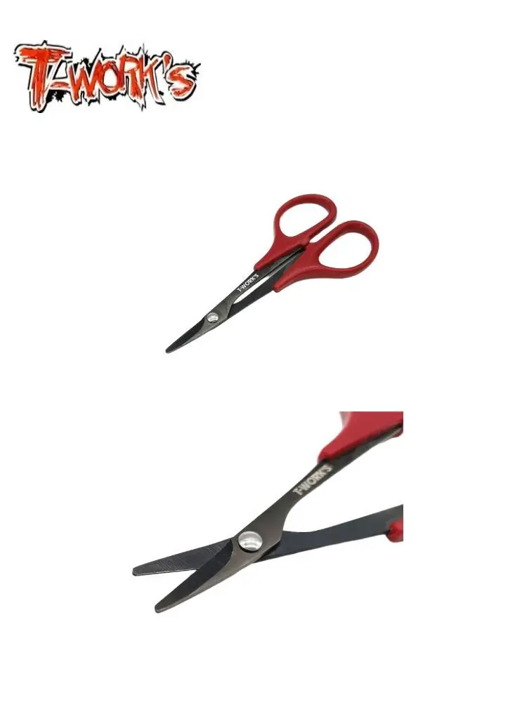 Original T works TT-021-BK Black Titanium Nitride Lexan Curved Scissor Rc Tool