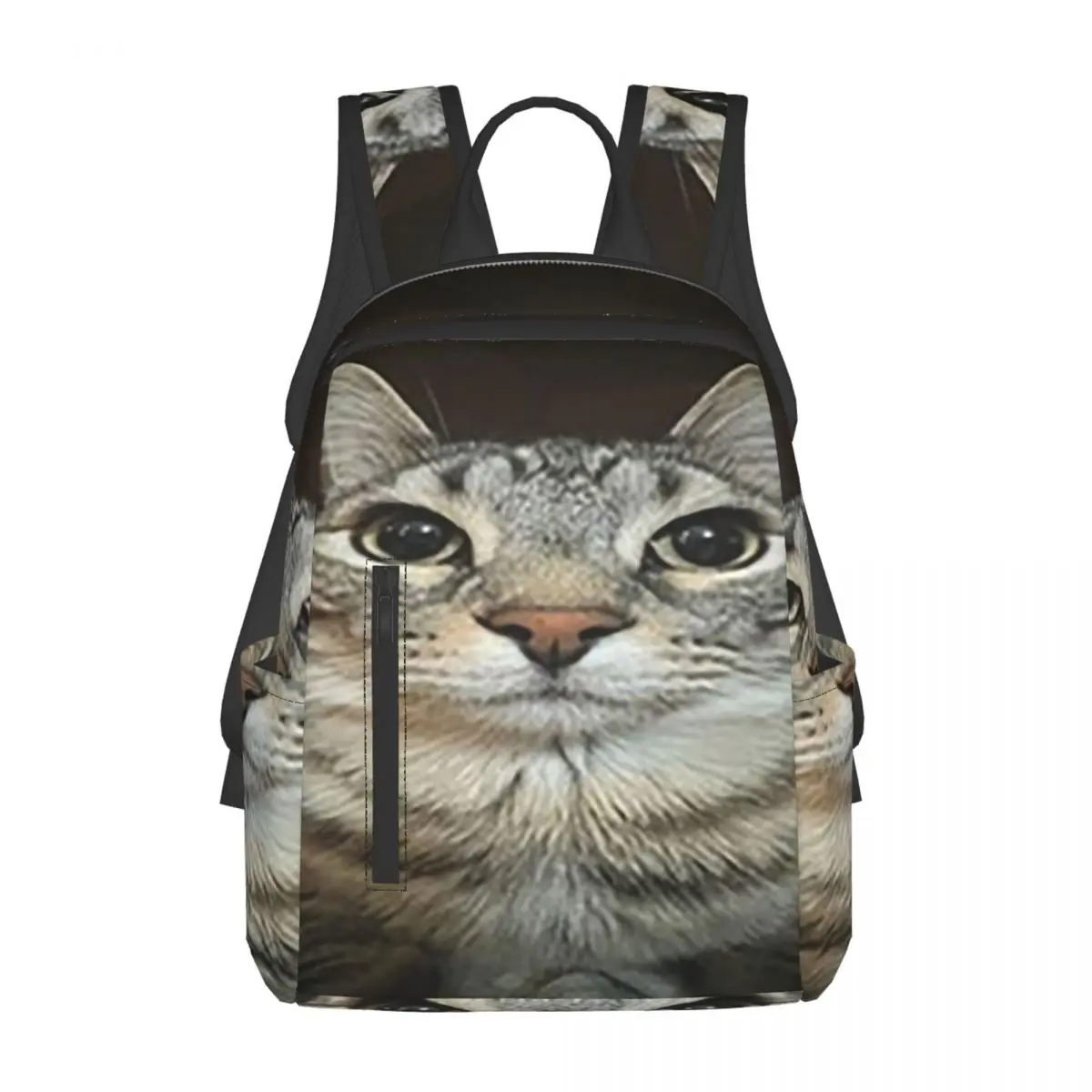 Cat Looking Directly At You Backpack Daypack Large Capacity Kids BookBag School Bag Shoulder Bags for Men Women