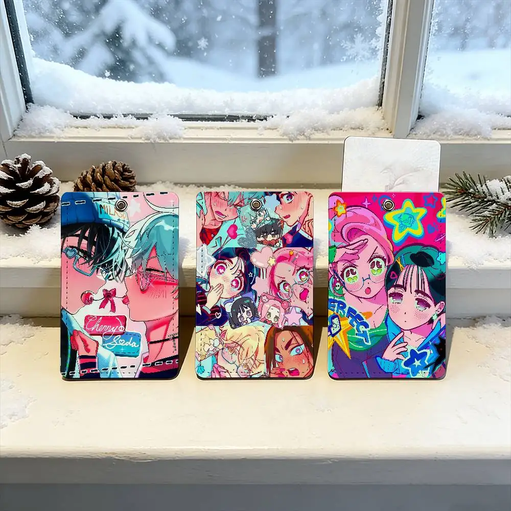 

Ремешок A-Alien, мультяшный сценический автобус, карта доступа, защитный чехол, школьный прямоугольный брелок из искусственной кожи, удостоверение личности, бестселлеры