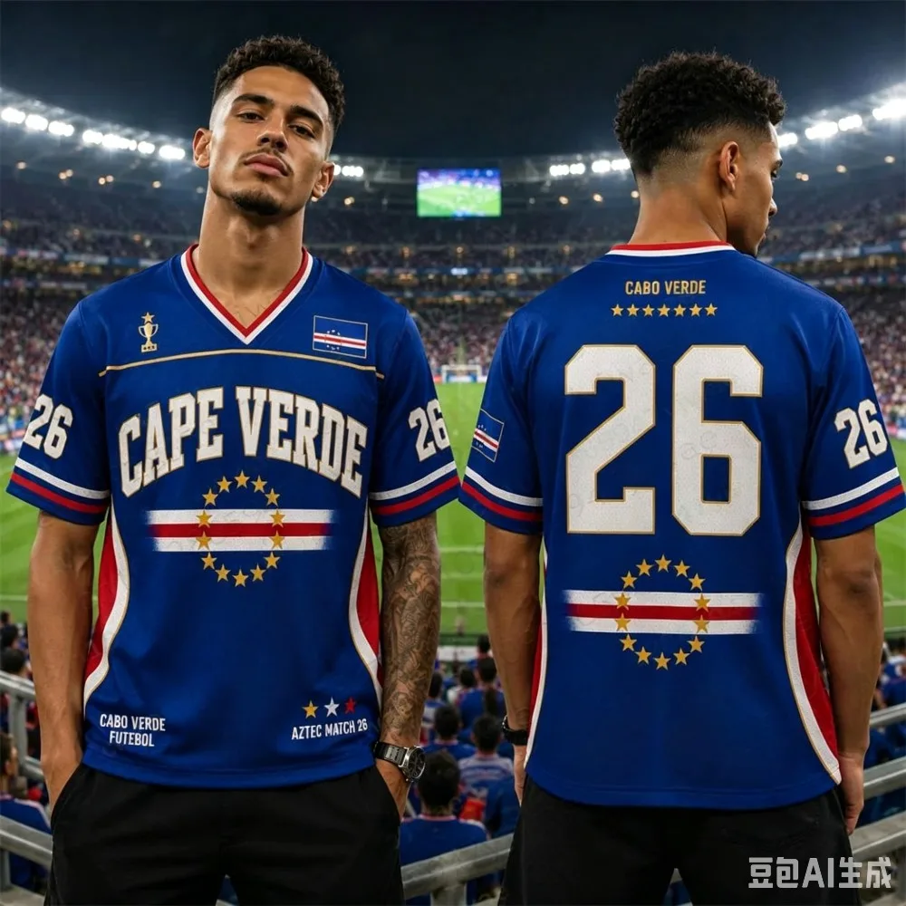 Summer Cabo Verde Goalkeeper Football Jersey Soccer Shirt Top Loose Breathable Speed Drying Sportswear Top Men Women T-Shirt