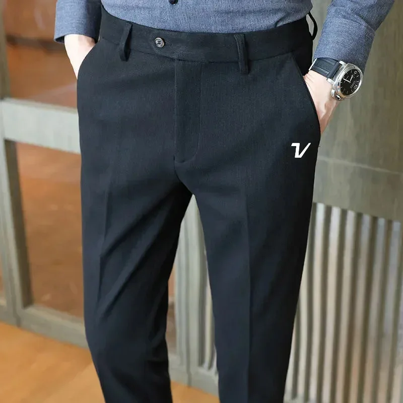 2024 Autumn Winter Golf Clothing Men Business Casual Pants Korean New Suit Pants Men Golf Wear High Quality Golf Pants Trousers