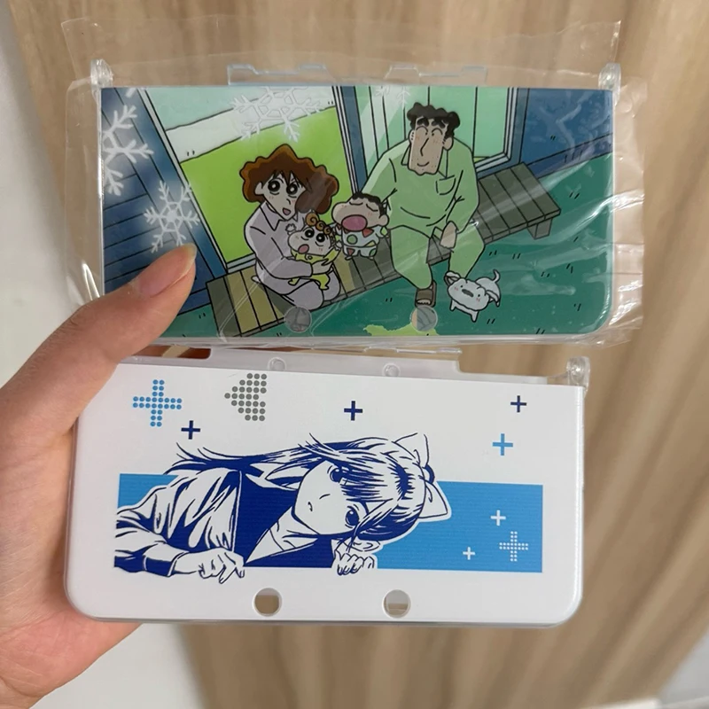 حافظة حماية جديدة ثلاثية الأبعاد nds لجميع الموديلات حافظة صلبة شفافة من Crayon Shin-chan
