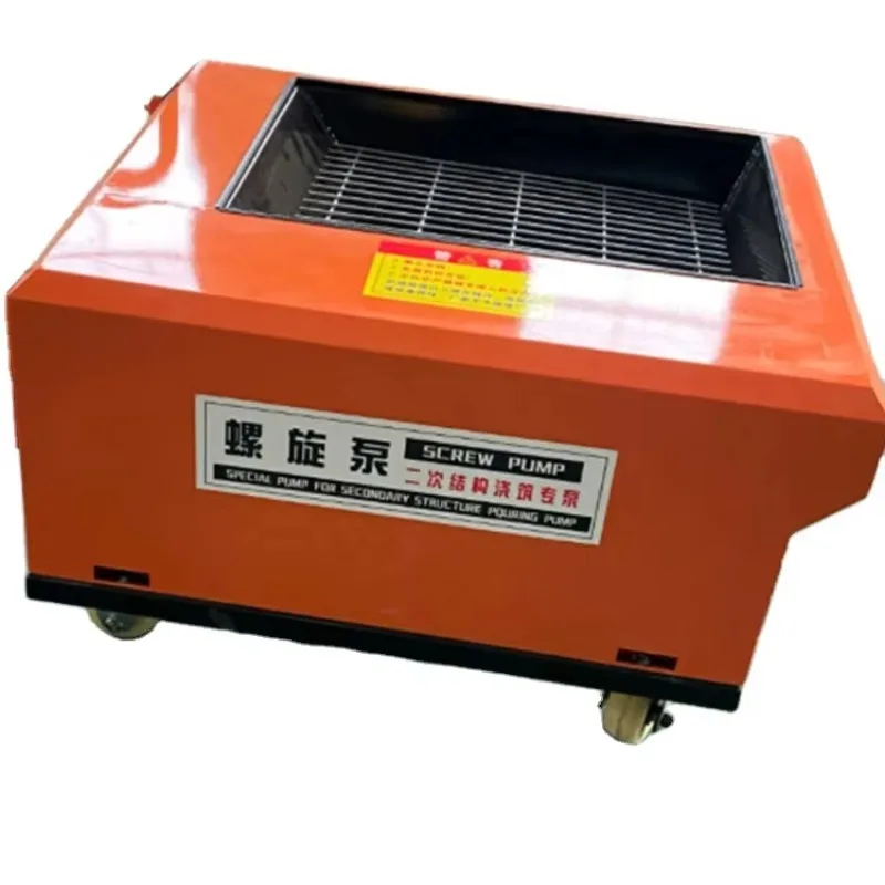 Customized 380V 4KW Small Fine Stone Mortar Structural Column Pump Concrete Cement Mortar Screw Conveying Pump Machine