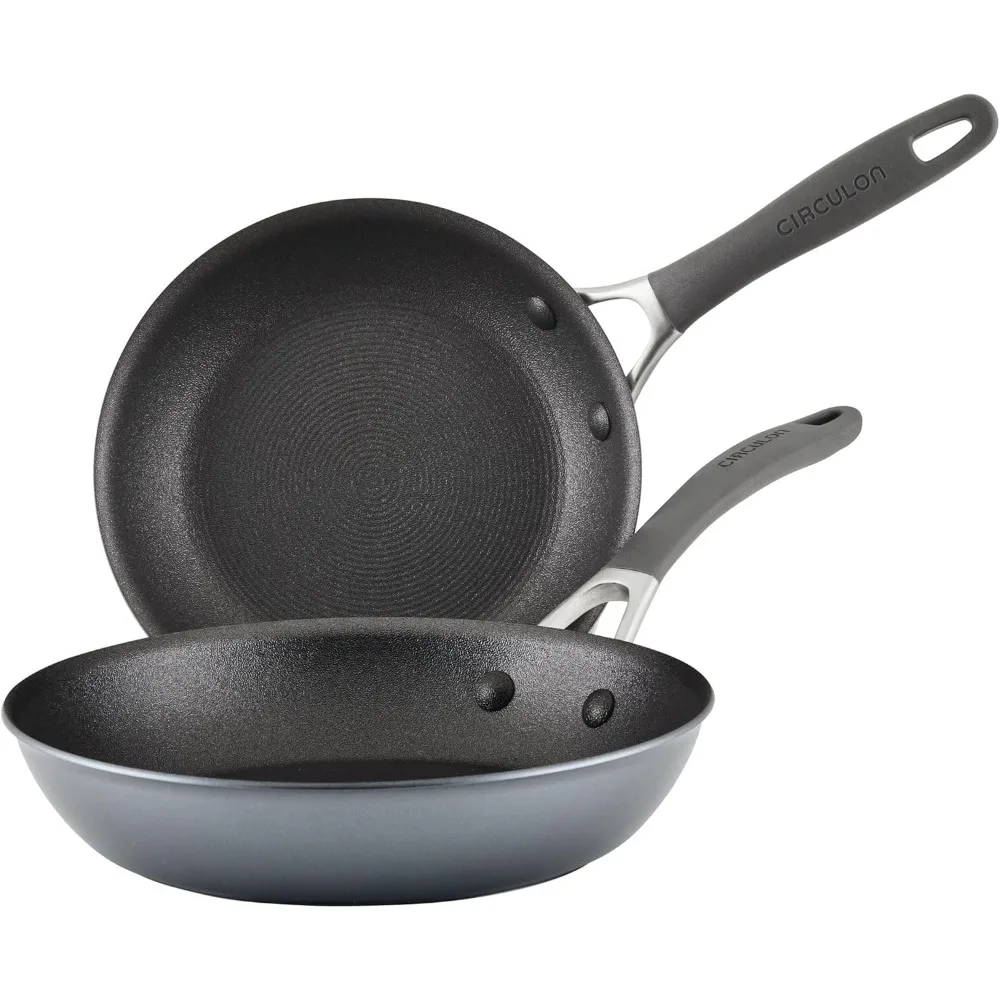 

A1 Series with ScratchDefense Technology Nonstick Induction Frying Pans/Skillet Set, 8.5 Inch and 10 Inch