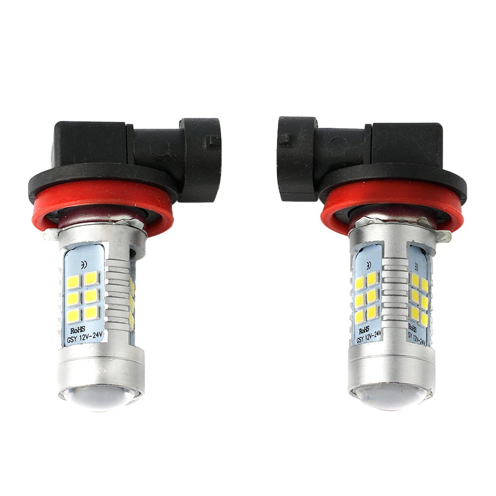 Car Fog Light Bulb Practical for Truck 2000LM 200W 21 LED Chips 2835 COB 2X 6000K White Accessories High Power LED