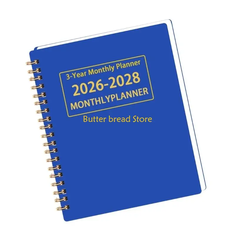 

W89C Ежедневный еженедельный планировщик на 2026–2028 гг. На 36 месяцев с двойной катушкой Академический планировщик
