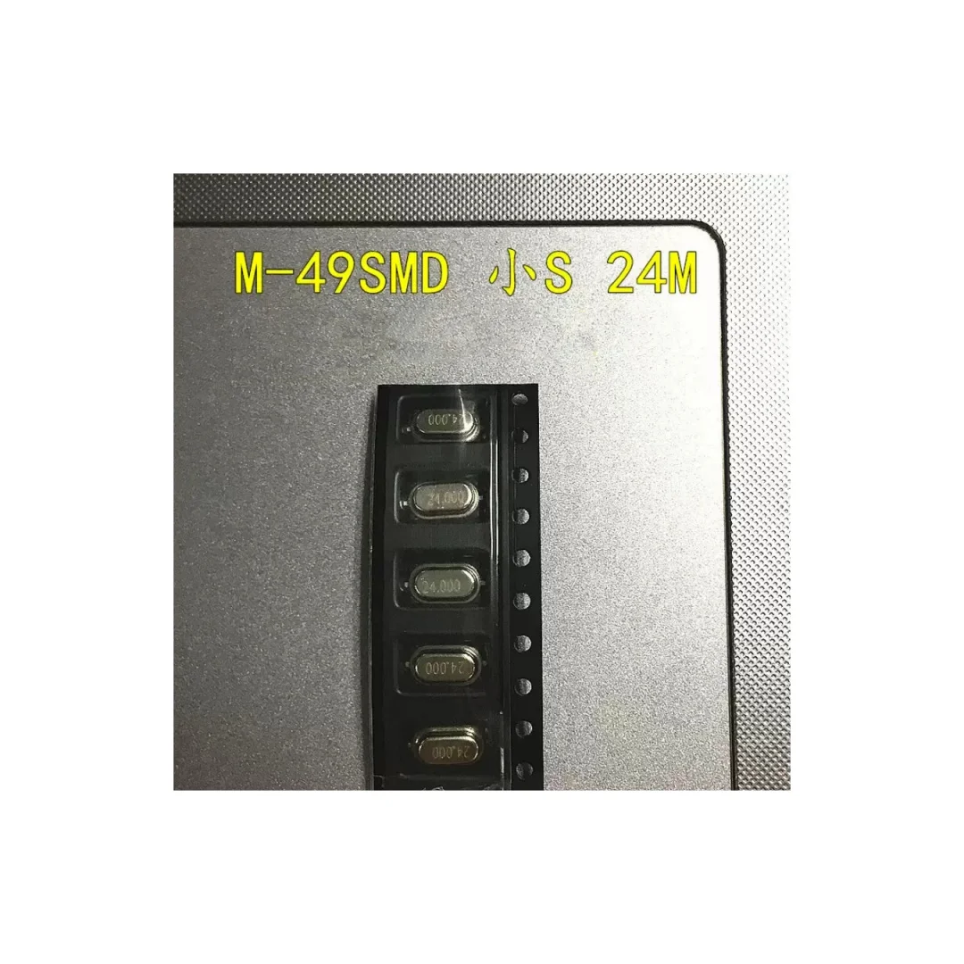 100PCS/Original Mini Small S Crystal 24M 24MHZ 24.000MHZ M-49SMD 4*7*2 10PPM