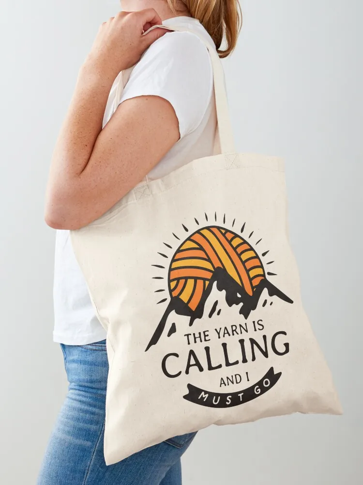 

The Yarn is Calling and I Must Go! Tote Bag tote bag women personalized tote bag canvas bags Canvas