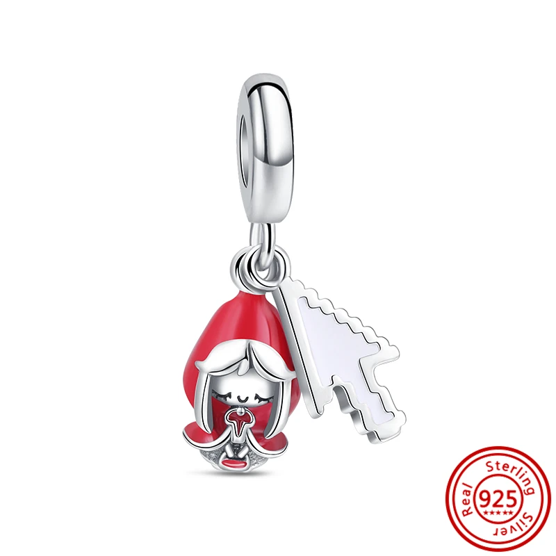 925 Sterling Silber Original Tier-Anhänger (Schildkröte, Wal, Vogel) DIY Charm Armband Zubehör Perle Frauen Überraschungs-Schmuckgeschenk