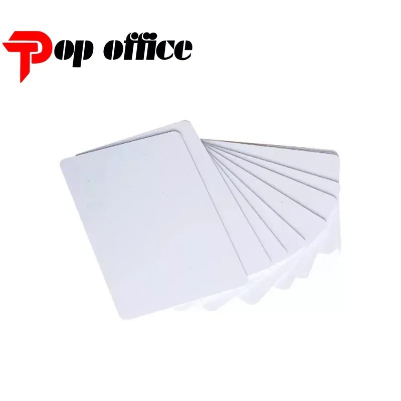 100pcs glossy White Blank inkjet printable PVC Card Waterproof plastic ID Card business card no chip for Epson for Canon printer