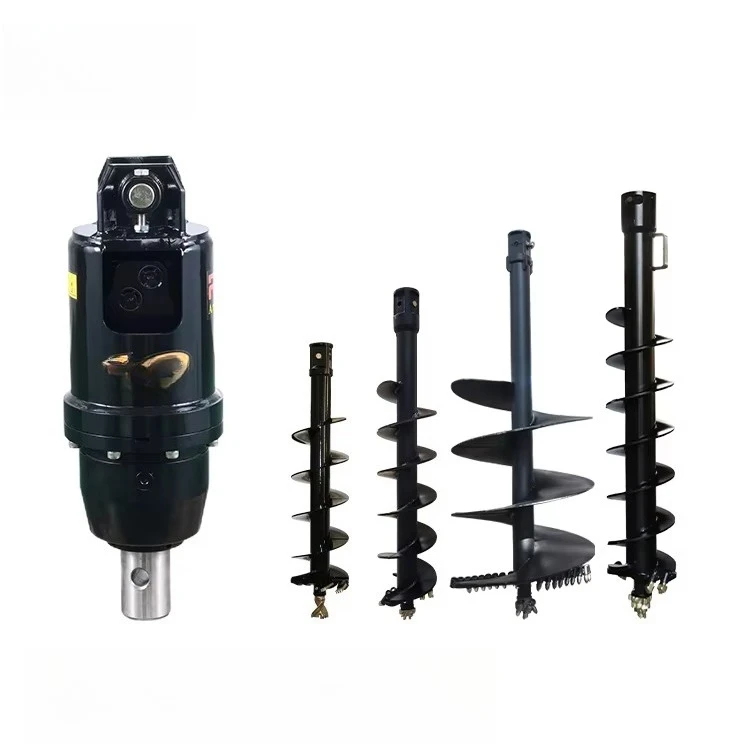 Hydraulic Auger Drive Bulldozer Hole Digger Micro Slip Steering Auger Accessories Excavator Tractor Crane Backhoe Drill