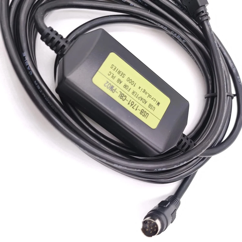 1Pcs USB Programming Cable USB-1761-CBL-PM02 For AB Micrologix 1000 1200 1400 1500 Data Transfer Tool Industrial Automation