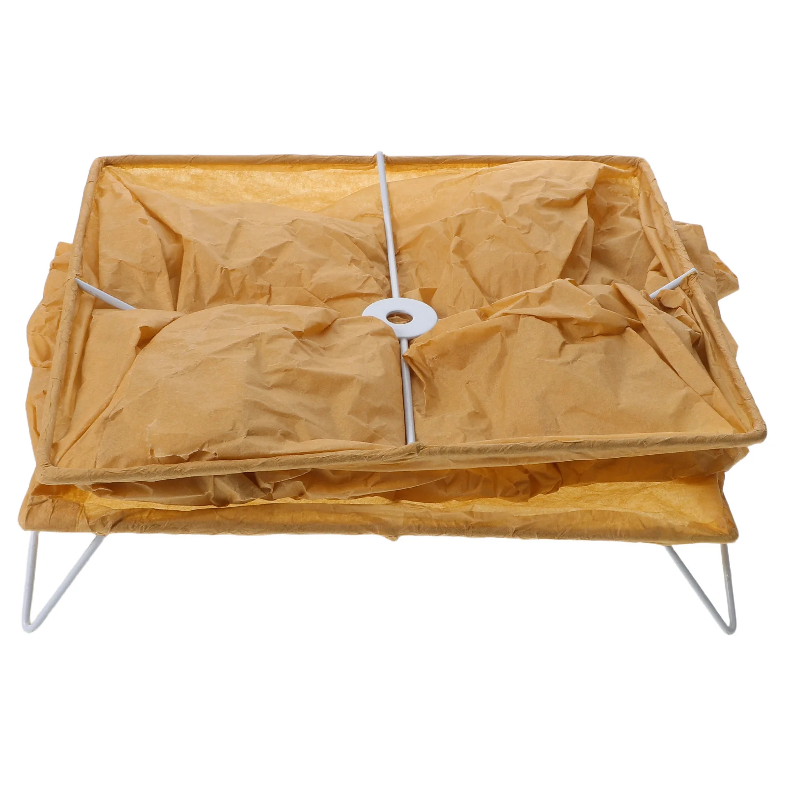 

Artistic Paper Floor Lamp Shade - Minimalist Japanese Design Lamp Cover - Foldable Lightweight Replacement Shade for Soft