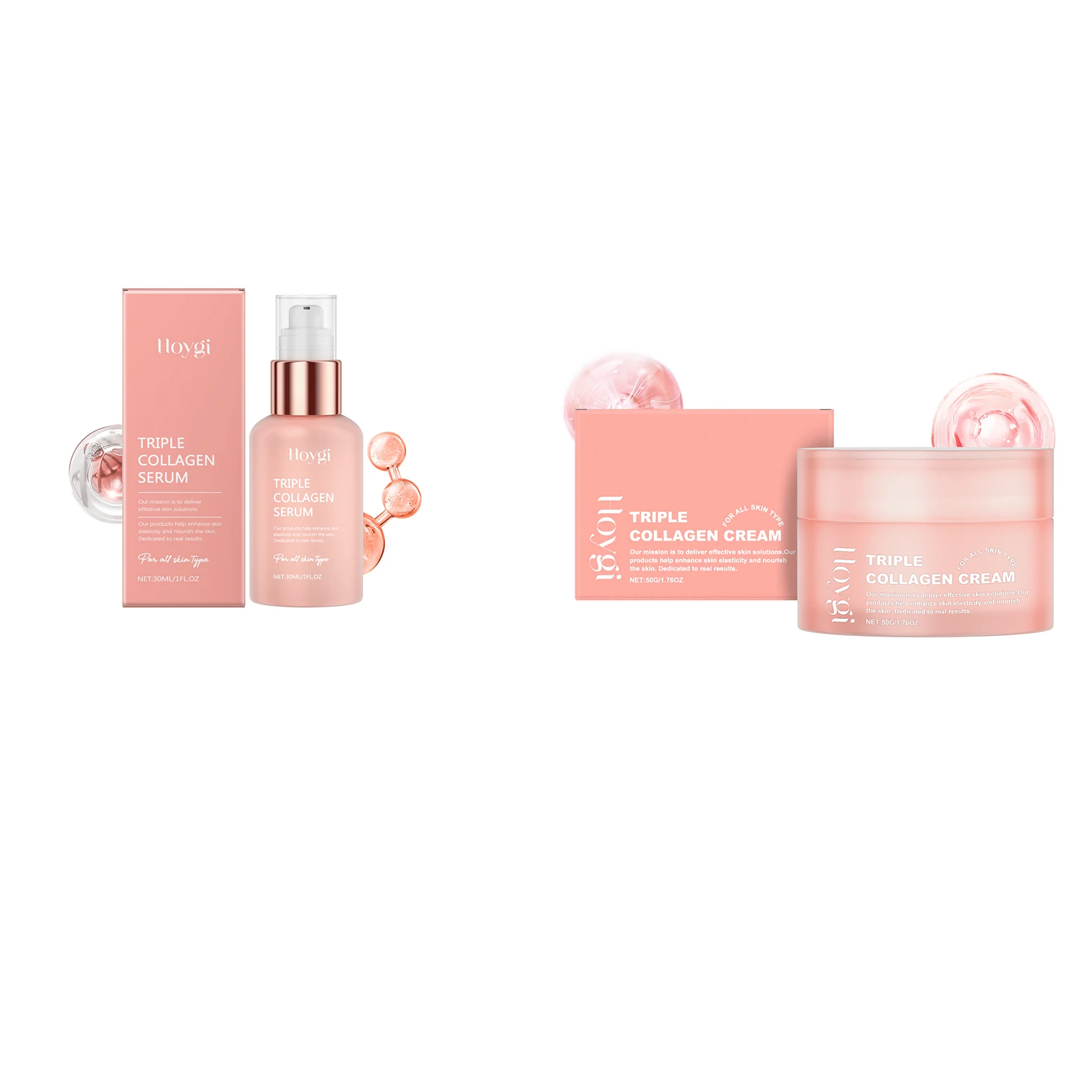 HOYGI – sérum pour le visage au collagène, augmente l'élasticité, Lifting, raffermissant, éclaircissant, estompe, réparation des lignes fines, barrière cutanée, lissante, soins pour la peau