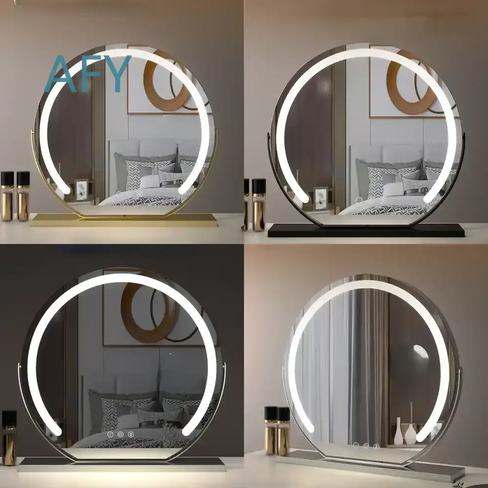 Creativity Desk LED Decorative Mirror for Bedroom Makeup Vanity Standing Full Length Decorative Mirror Large Dekorativer