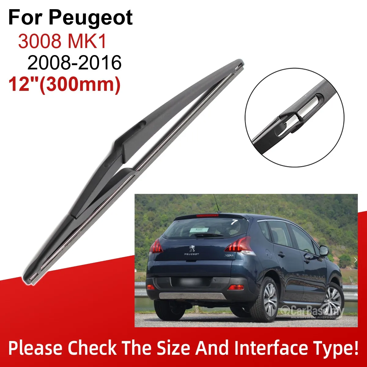 For Peugeot 3008 MK1 2008-2016 30\