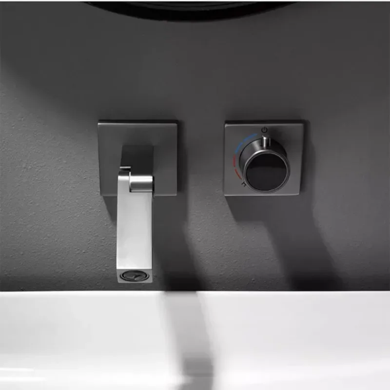 Wall Folding Faucet Concealed Installation, Pre Embedded Basin Faucet Modern Wall Basin Faucet