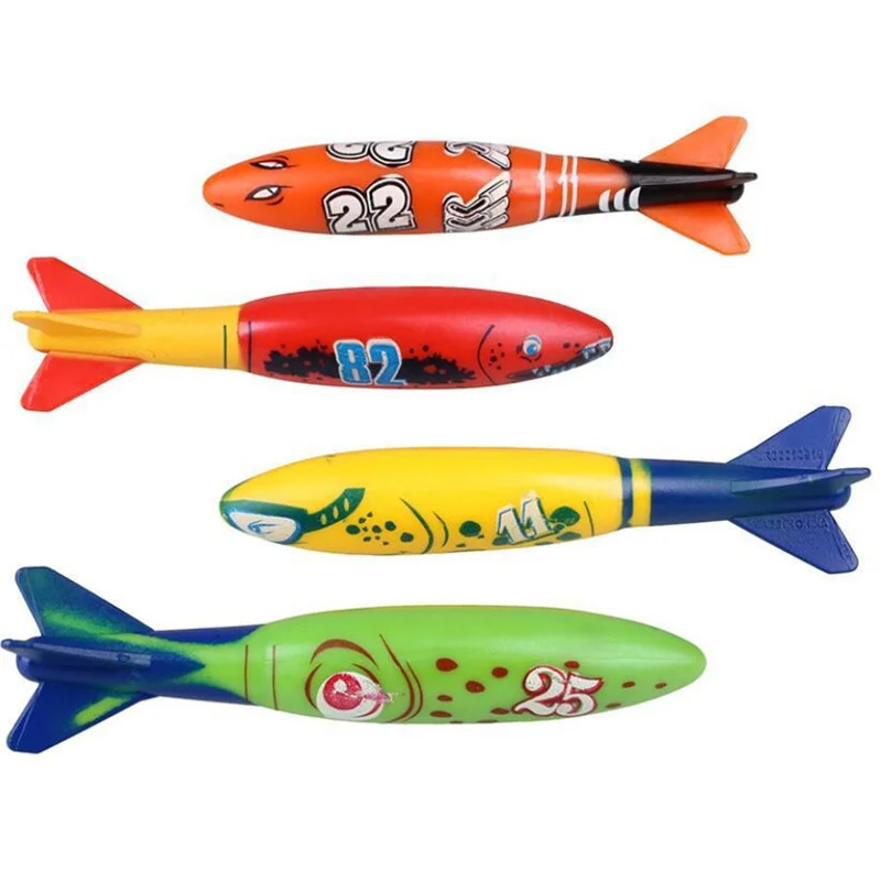 Kids Summer Shark Rocket Throwing Toy Swimming Pool Dive Game Water Fun Games Pool Toys Baby Water Educational Bath Toys Gifts