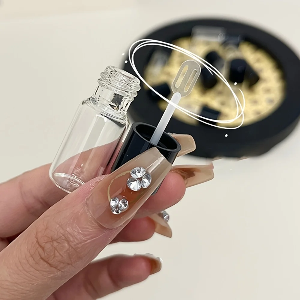 50 Stück Mini-Nachfüllflaschen für Flüssig-Foundation, 4ml, Reise-Leerflasche, Mini-Schaufel, Glas-Kosmetikwerkzeuge – Detail 3