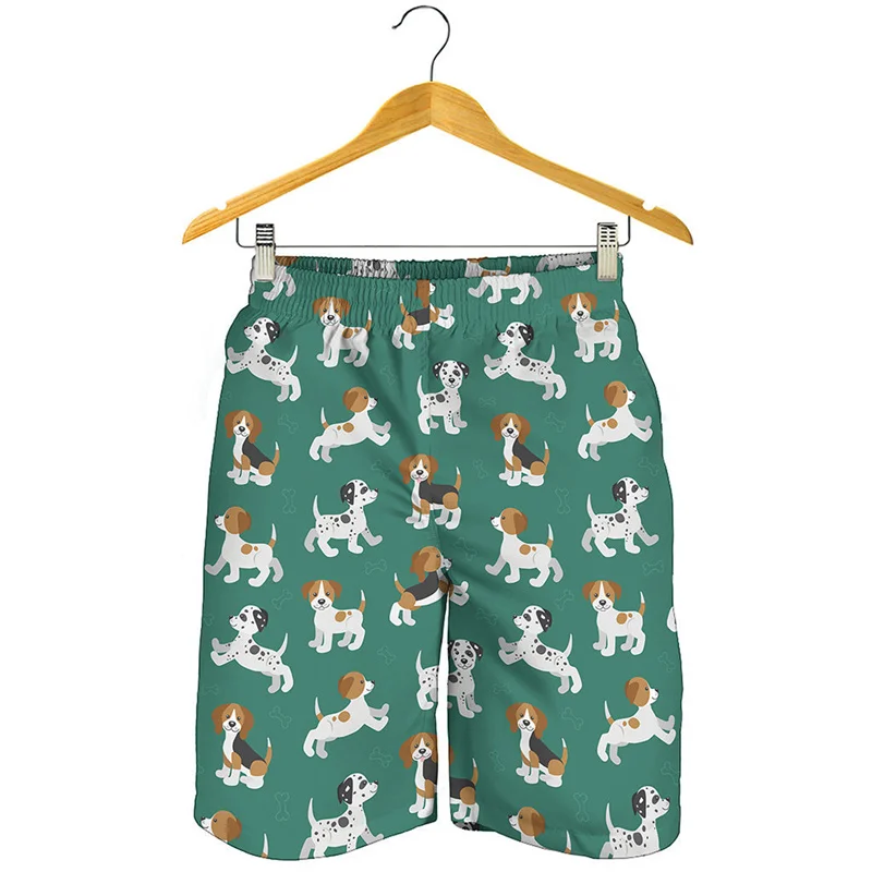 Jack Russell Terrier Pattern Short Pants For Men Summer Beach Shorts 3D Printed Animal Dog Surf Board Shorts Swimming Trunks