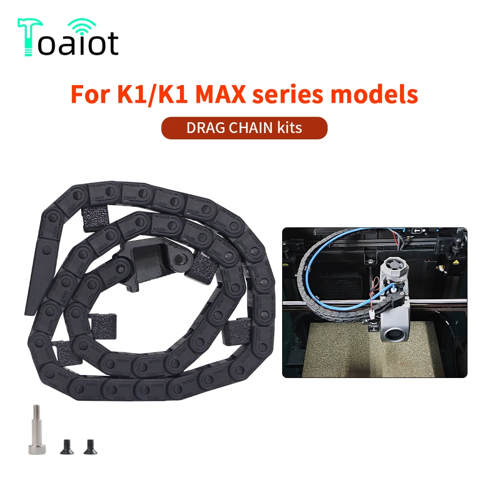 For K1 MAX Drag Chain Detachable Plastic Cable Chain Convenient Opening Type 6X10MM 3D Printer Accessories